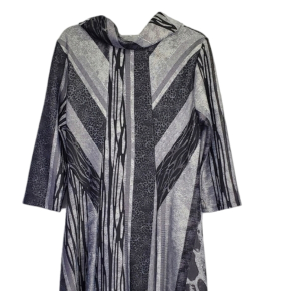 Signature by Robbie Bee Women Midi/Fit & Flare Dress Animal Print Size M - Picture 11 of 11